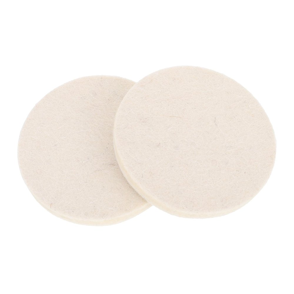 PartyKindom 2pcs Wool Polishing Discs Felt Buffing Wheel Wool Flocking Pad for Electric Drill Precision Grinding