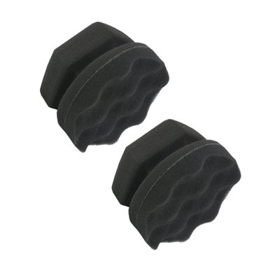 BUGUUYO 2pcs Car Sponges for Detailing Tire Sponge for Car Wax Applicator Pads Wax