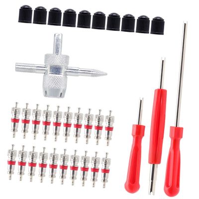 GLEAVI 1set Tire Valve Core Remover Installer Tool Kit Efficient Snap Valve Installation Removal for Trucks Off-Road Vehicles Easy to Use