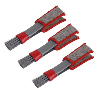 GLEAVI 3pcs Multi-Functional Car Duster Set Handheld Cleaning Brush for Auto Interior Dashboard and Keyboard Dust Removal and Portable Creative Design