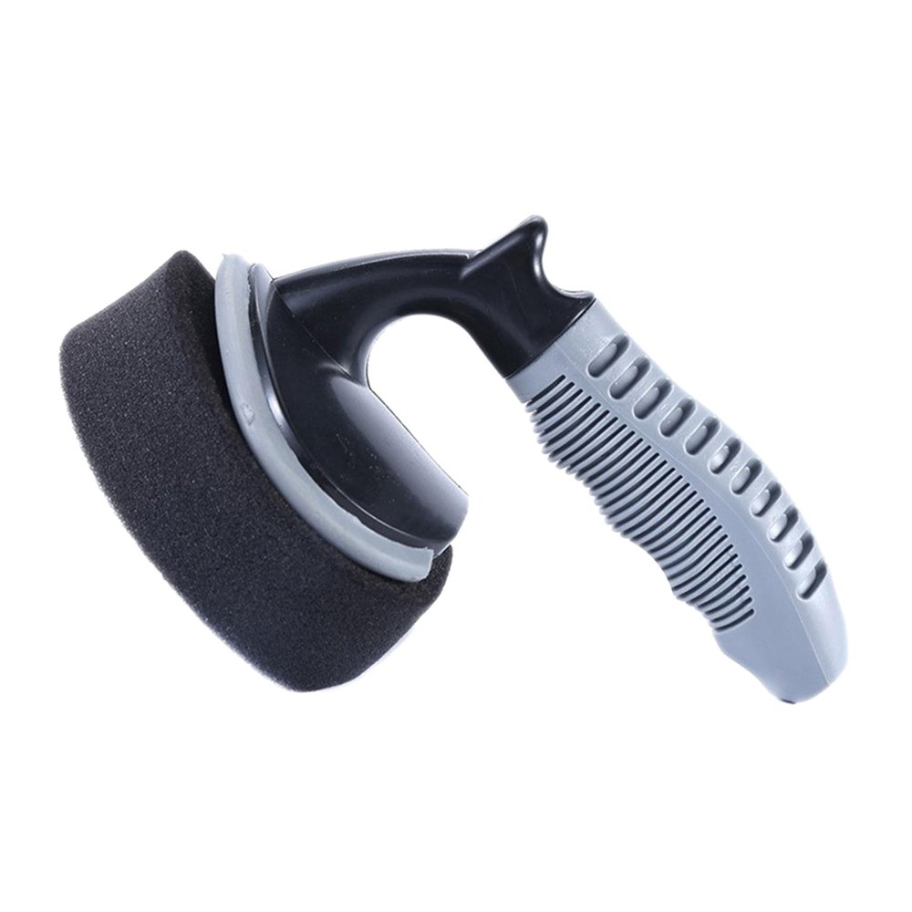 HEALLILY 1 Set Wax Brush on Tire Coating Car Machine Dryer Wax Applicator Pads Handle Handheld Vacuum Rim Detail Wheel and Tire Cleaner Car Wheel Brush Decals Auto Sponge