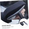 HEALLILY 1 Set Wax Brush on Tire Coating Car Machine Dryer Wax Applicator Pads Handle Handheld Vacuum Rim Detail Wheel and Tire Cleaner Car Wheel Brush Decals Auto Sponge view 3