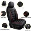 2 Seat Covers for Mitsubishi Mirage 2015-2024,Premium Nappa Leather Car Seat Covers Car Seat Cushions,Waterproof Soft Seat Covers for Cars,Interior Accessories Airbag CompatibleLuxury-Black&Red view 4