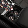 Car Cup Holder 2 Pack Merry Christmas Dog Absorbent Car Coasters Non-Slip Insert Cup Holder Pads Drink Mat Universal Car Interior Accessories for Most Vehicle view 1
