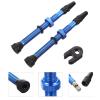 SOLUSTRE French Style Bike Valve Stems Durable Copper Aluminum Alloy Tubeless Nozzles for Bicycles with Tools Essential Cycling Accessories view 3
