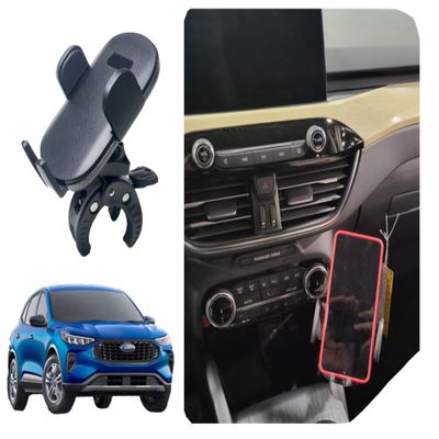Dash Phone Mount Compatible with Ford Escape | 2020-2026 | Phone Holder Clamps onto The Center Console | Many attachments: Magnetic, Cradle, Wireless