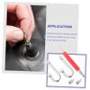 PartyKindom 1set Tire Valve Extenders Valve Stem Extensions for Easy Inflation of Cars Trucks Motorcycles Fit and User-Friendly Design view 3