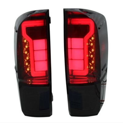 HJMuam Exterior Auto Led Lights Compatible with Toyota Tacoma Tacoma 2016 2017 2018 2019 2020 2021 2022 Rear Tail Lamps Rear Lights(Color:Smorked)
