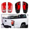 HJMuam Exterior Auto Led Lights Compatible with Toyota Tacoma Tacoma 2016 2017 2018 2019 2020 2021 2022 Rear Tail Lamps Rear Lights(Color:Smorked) view 2