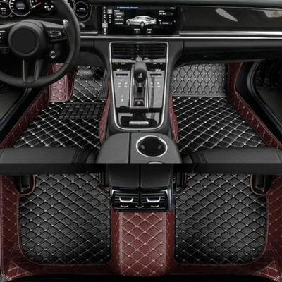 Luxury Custom Car Floor Mats fit for Acura ILX,MDX,RDX,TLX,TSX,RL,TL Waterproof and Non-Slip Material by HAIUIKIK (Mixed Color 3)