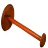 Handmade Wooden Helmet Stand Three-Piece Foldable Natural Polished Large Display Stand for Motorcycle Helmets view 2