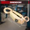 weyleity 5 Ton 2-Way Auto Body Repair Clamp Tool | Self-Tightening Frame Pull Clamps with High Hardness Anti-Rust Grips for Sheet Metal Maintenance & Collision Repair view 2