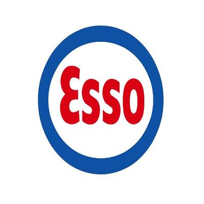 FITS VINTAGE Esso GASOLINE GAS MOTOR OIL PUMP CAR TRUCK BUMPER STICKER DECAL (Size: 2")