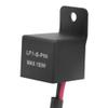 12V 150W LED Flasher Relay for Motorcycle Turn Signals | 2-Pin Blinker Relay with Wiring Harness |, view 3