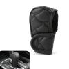 Flygun 1 PC Car Gear Shift Cover Replacement, Breathable Leather Design, Soft Durable Vehicle Gear Shifter Decor, Universal Waterproof Automotive Shifter Protector for Truck SUV Car (Black) view 1