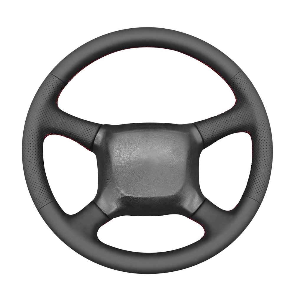 MEWANT Stitch On Custom Fit Steering Wheel Cover for Chevy Silverado