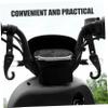 FUNOMOCYA 2pcs Motorcycle Luggage Rope Strap with Hooks Handlebar Hook for Easy Access to Gear Punch Installation for Keys Gloves and Essentials view 2