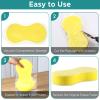 Dandat 20 Pcs Large Car Wash Sponge Multi Purpose Cleaning Scrubber Non Scratch Thick Dish Household Cleaning Sponge Foam Washing Pad Handy Scrubber for Car, Mix Colors view 3