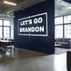 Let's Go Brandon Vinyl Die Cut Decal - Donald Trump Political Statement Wall Sticker - President Election Car Stickers 24'' x 12'' (60x30 cm) view 1
