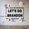 Let's Go Brandon Vinyl Die Cut Decal - Donald Trump Political Statement Wall Sticker - President Election Car Stickers 24'' x 12'' (60x30 cm) view 2