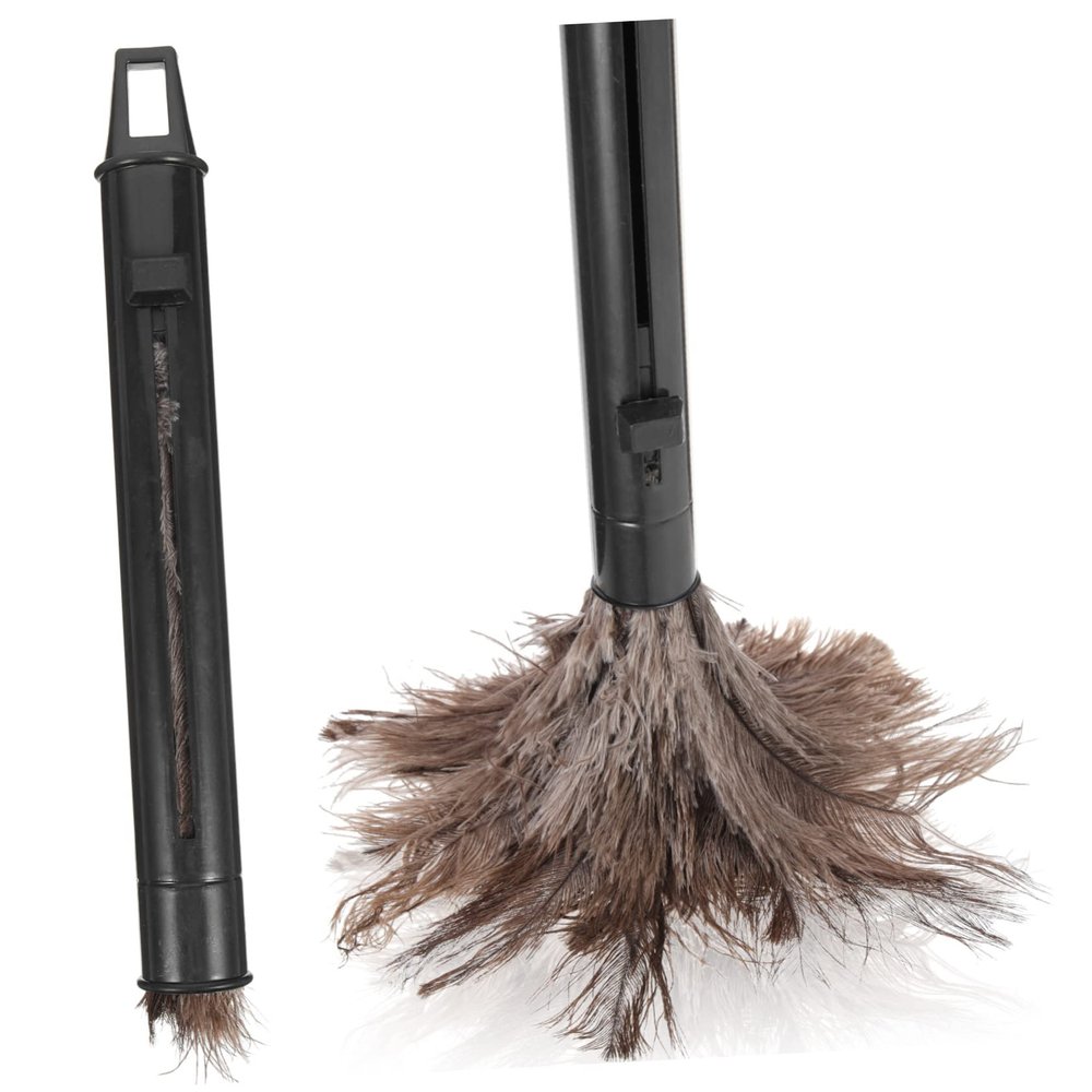 Beaupretty Retractable Ostrich for Home and Car Cleaning Anti-Static Hand Duster for Delicate Surfaces for Reach Areas and High Places