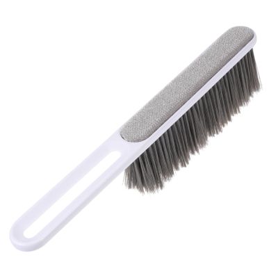 Beavorty Multifunctional Bed Cleaning Brush Soft Dusting Tool for Home Use Gentle Fabrics Compact Design for Clothes and Sofa Cleaning Moonlight White
