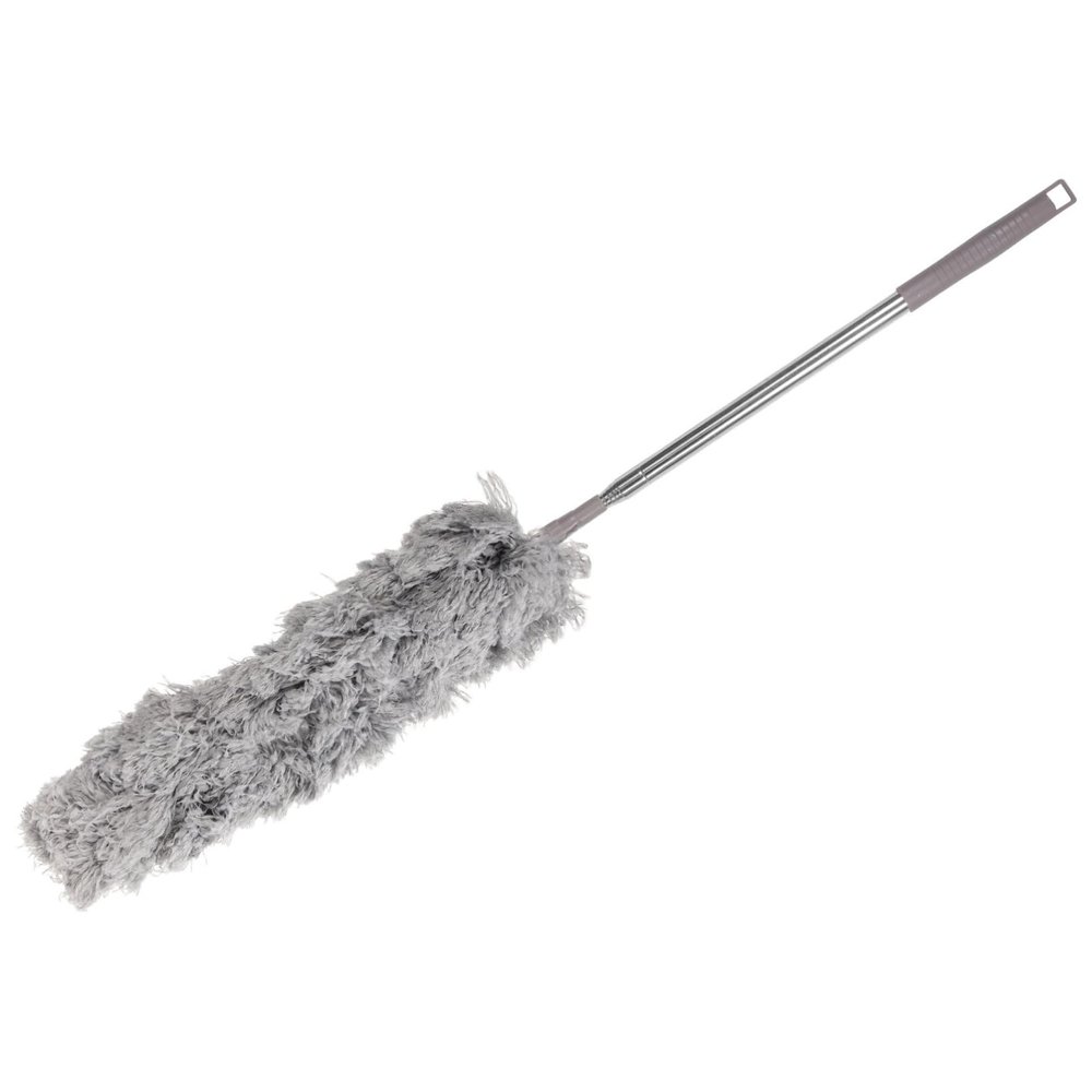 minkissy 1pc Telescopic Microfiber Duster for Furniture and Ceilings Bendable Handheld Cleaning Tool for Home and Auto Dust Removal