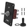 RVMARINEPAT Reverse Polarity Toggle Switch 12V 30A 6 Pin 3 Way ON/Off/ON DPDT Latching Switch Waterproof with Mounting Panel Cover, for Marine Car Auto RV Power Jack view 1