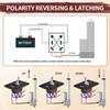 RVMARINEPAT Reverse Polarity Toggle Switch 12V 30A 6 Pin 3 Way ON/Off/ON DPDT Latching Switch Waterproof with Mounting Panel Cover, for Marine Car Auto RV Power Jack view 3