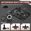 RVMARINEPAT Reverse Polarity Toggle Switch 12V 30A 6 Pin 3 Way ON/Off/ON DPDT Latching Switch Waterproof with Mounting Panel Cover, for Marine Car Auto RV Power Jack view 4