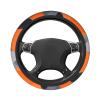 DXTKWL Orange Grey Black Camo Steering Wheel Cover Women Men 15 in Automotive Steering Wheel Covers Anti Slip Breathable Car Steering Wheel Cover Interior Accessories view 3