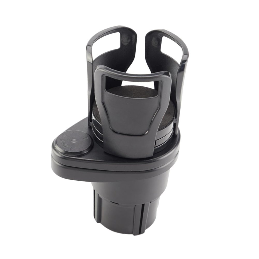 VINTORKY Telescopic Rotary Car Cup Holder Multifunctional Drink Stand for Water Bottles Cans and Cups Material for Practical Vehicle Use Black