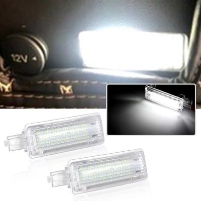 MotorCart Basics SAARMAT Led License Plate Light,For Ford Focus 2013-up,for Ford Kuga,Tag Lights For License Plate,Powered by 18-SMD White LED,2pcs