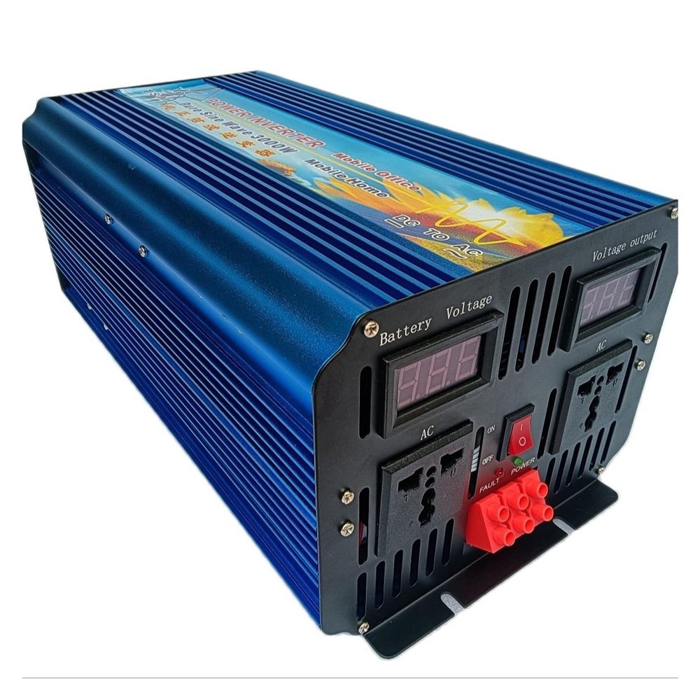 EVXOIJM 3000W 12V 24V 36V 48V Peak Power 6000W Pure Sine Wave Power Inverter with Digital Display