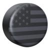 Moonet PVC Leather Spare Tire Wheel Cover, American Flag Waterproof Spare Tire Cover Fit for Truck,Trailer, RV, SUV, Camper and Most Vehicle 16" Black-Grey (for Tire Diameter 30-32 inch) view 1