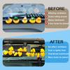 Rubber Ducks Holder for Jeep,Paracord Duck Holder for Jeep Wrangler YJ TJ JK JL JT,Can Hold 34 Rubber Ducks,Black/Blue view 4