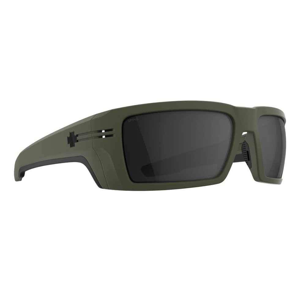SPY+ - REBAR SE ANSI, Matte Olive, Happy Gray Green, Medium-Large, Sunglasses, Unisex, Adult