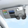 BOAO 2 Pack Car Sunvisor Organizer, Large, Black, Gray view 3