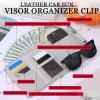 BOAO 2 Pack Car Sunvisor Organizer, Large, Black, Gray view 4