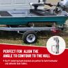 Racewill 4 Pack Boat Trailer Bunk Brackets: 8" Galvanized Swivel Top Style Boat Bunk Bracket Kit with Hardware, for 1.5" x 3", 2" x 3", 3" x 3" Boat Trailer Crossmember view 4