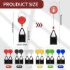 CZBRO 24 Pieces Lighter Leash Retractable Lighter Clip Keychain Assorted Colour Lighter Holder with Classic Lighter Cover Single Clip for Convenience White, Black, Red, Blue, Yellow, Green view 2