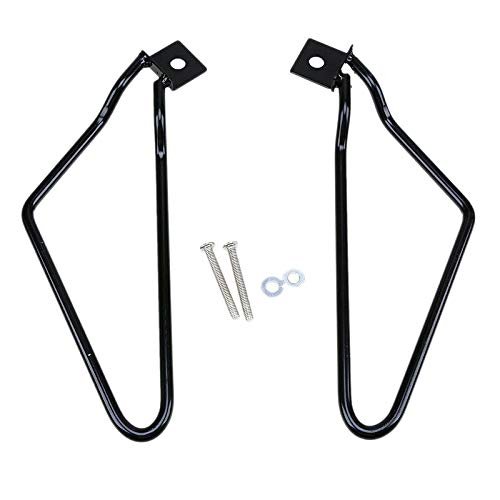 Pasuihcay 2Pcs Motorcycle Black Saddle Bag Support Rod Mounting Bracket for XL 883 1200Travel Bag Bracket