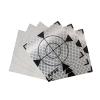 Liyuusi 60X60MM 100PCS Reflector Targets for Total Stations Paste Up Reflector, Survey Target Mark with Black Triangle Reflective Sheet for Total Stations,White view 1