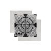 Liyuusi 30X30MM 100PCS Reflector Targets for Total Stations Paste Up Reflector, Survey Target Mark with Black Triangle Reflective Sheet for Total Stations,White view 1