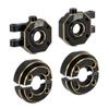 INJORA Brass Steering Knuckles with Counterweight Kit for 1/18 RC Crawler TRX4M Upgrade Parts view 1