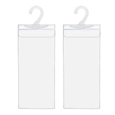 Aurgiarme 10.6"" X 5"" Handicap Parking Placard Holder Transparent PVC Disabled Parking Permit Placard Protectors Protector Bag Handicap Parking Placard Holder Transparent for Car with Large Hook