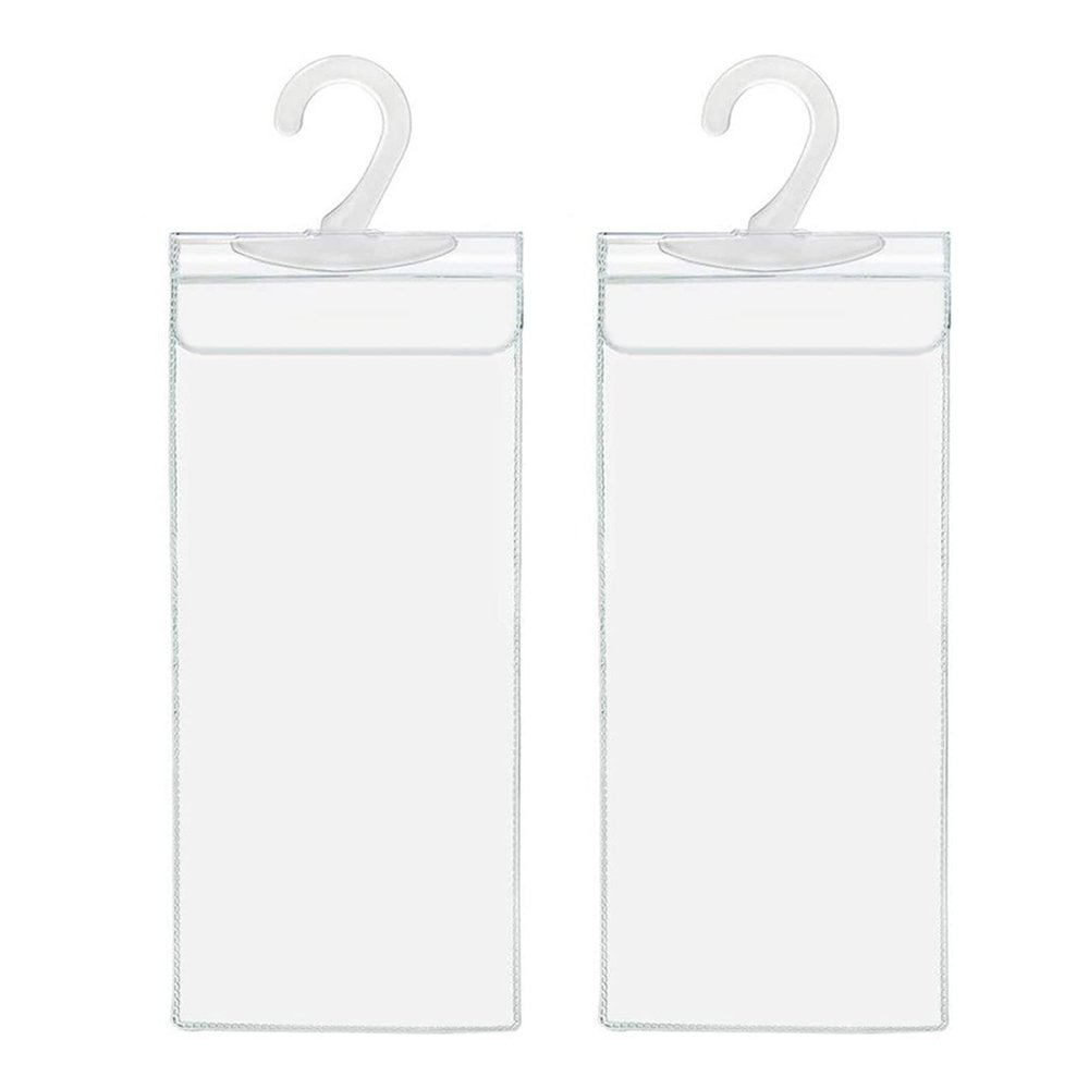 Aurgiarme 10.6"" X 5"" Handicap Parking Placard Holder Transparent PVC Disabled Parking Permit Placard Protectors Protector Bag Handicap Parking Placard Holder Transparent for Car with Large Hook