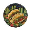 Tacos Spare Tire Cover Dust-Proof Weatherproof Wheel Covers Universal Tire Protectors Personalized Camper Tire Covers for Travel Trailer SUV Truck Travel Accessories view 2