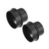 Motoforti Universal Car Air Ducting Connector, Straight Air Heater Duct Joiner Connector Pipe, 75mm to 60mm,Plastic, Black, 2pcs view 1