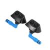 Motoforti Front Left Right Headlight Washer Nozzle Sprayer Jet, for Saab 9-3 All Models 2004-2011, Plastic, Black, 2pcs view 1